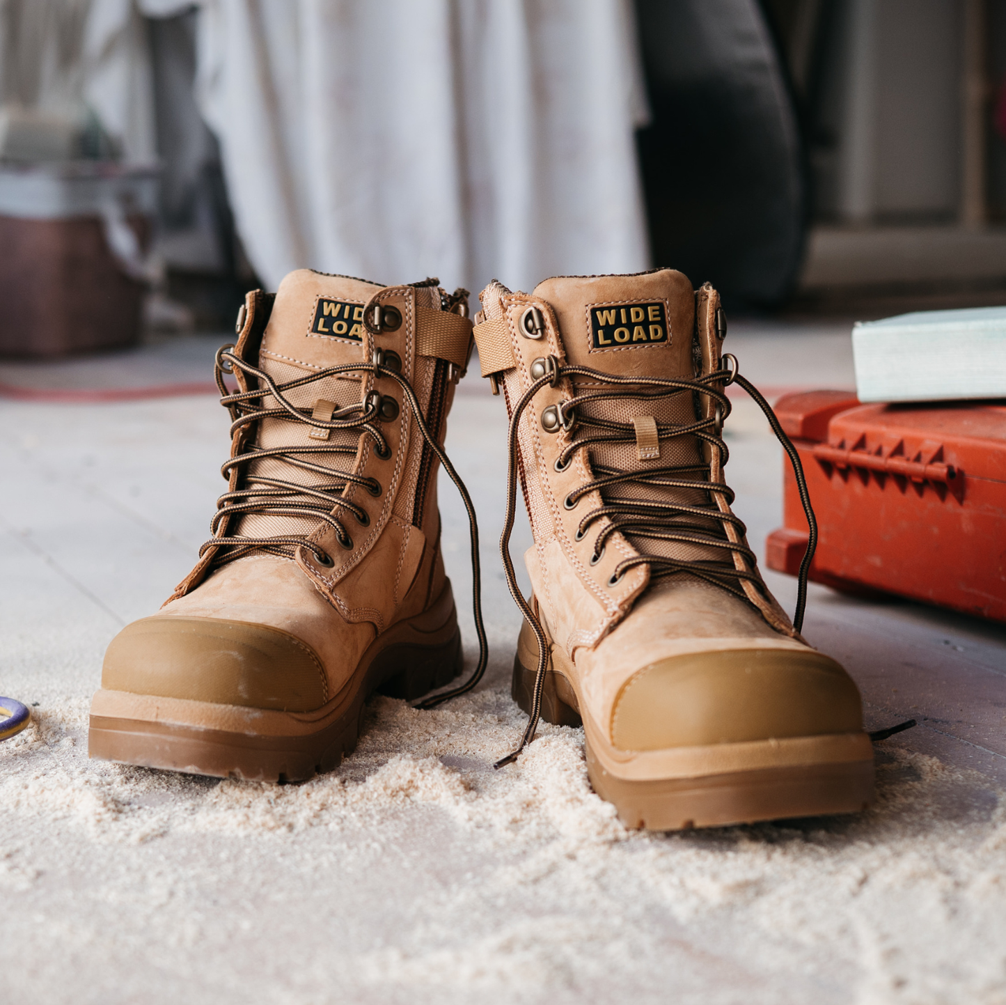 890WZ 8inch Steel Toe Work Boot - Wheat