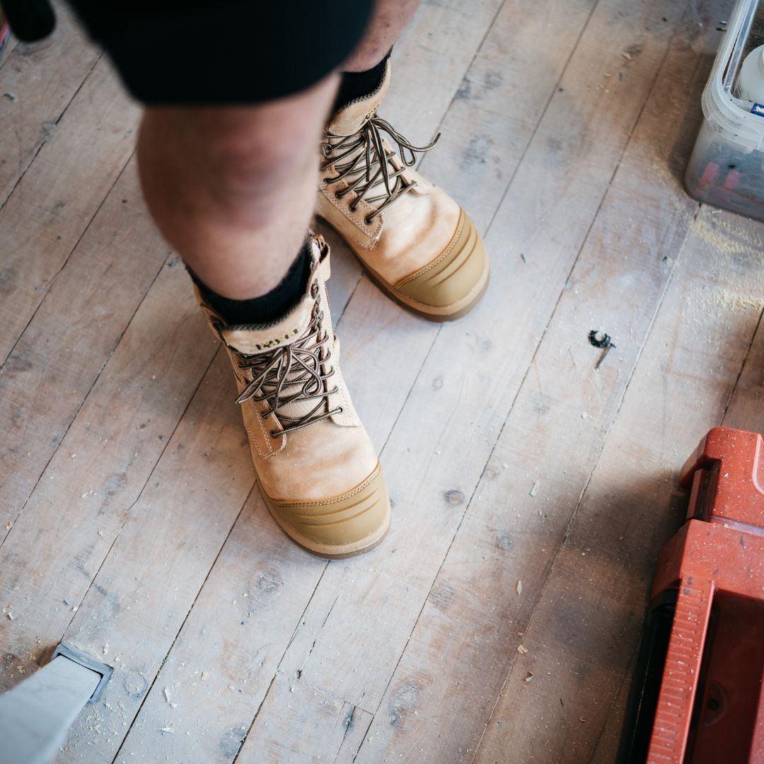 890WZ 8inch Steel Toe Work Boot - Wheat