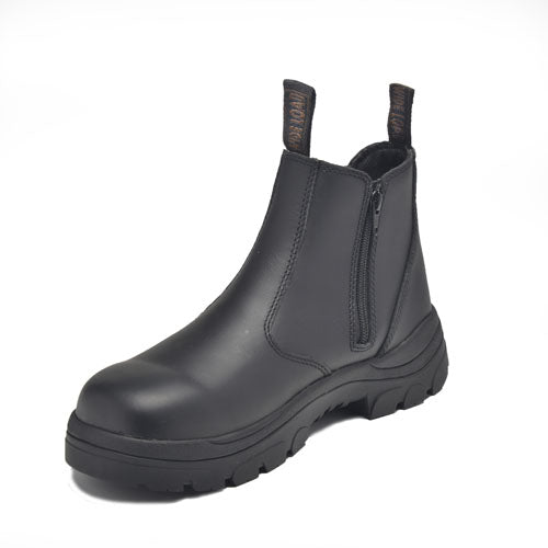 390BZN Zip Pull on Boots - Black