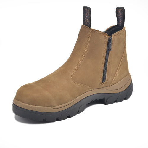 390TZN Zip Pull on Boots - Taupe