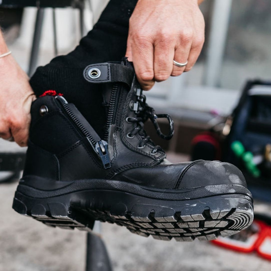 690BZN 6inch Soft Toe Work Boot - Black