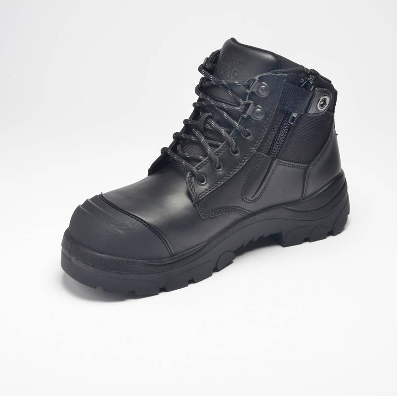 690BZ 6inch Steel Toe Work Boot - Black