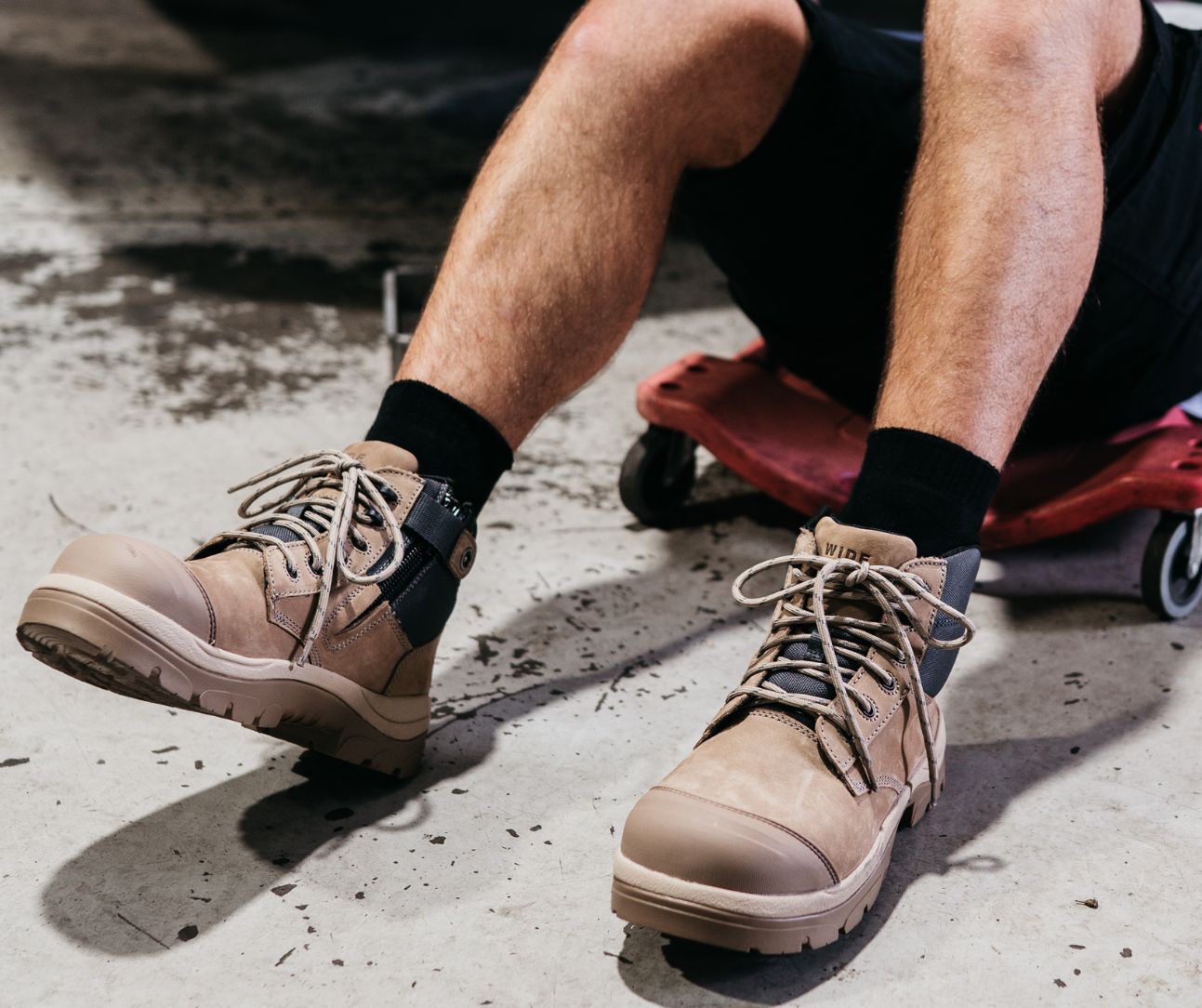 690SZC 6inch Composite Toe Work Boot - Stone