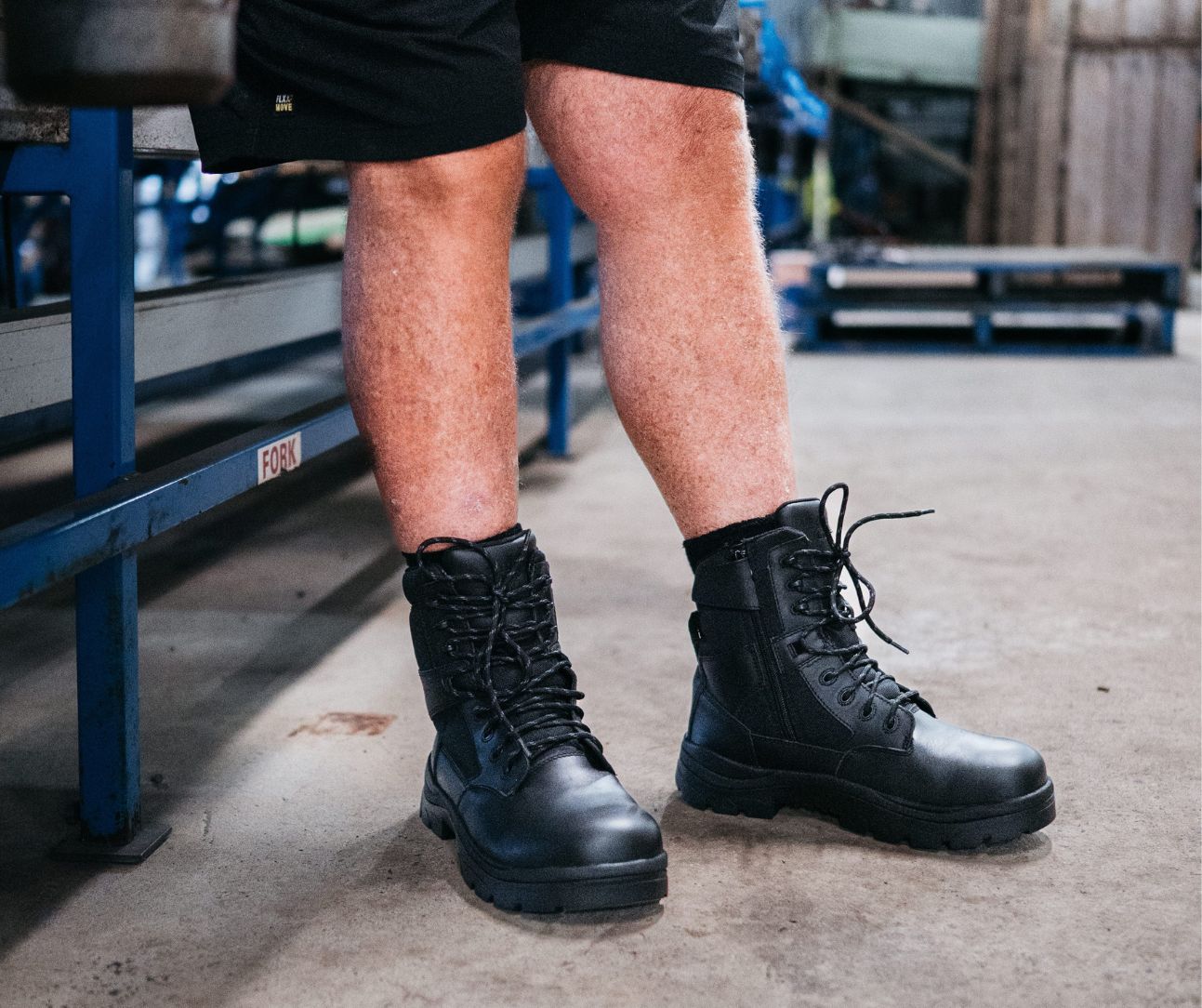 790BZN 8inch Tactical, Security & Hiking Boot - Black