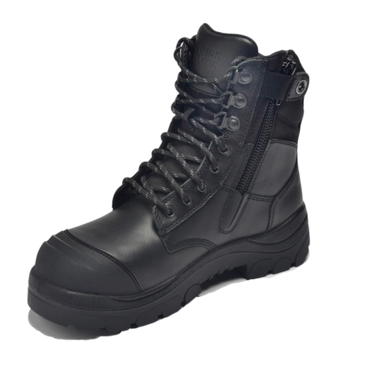 890BZ 8inch Steel Toe Work Boot - Black
