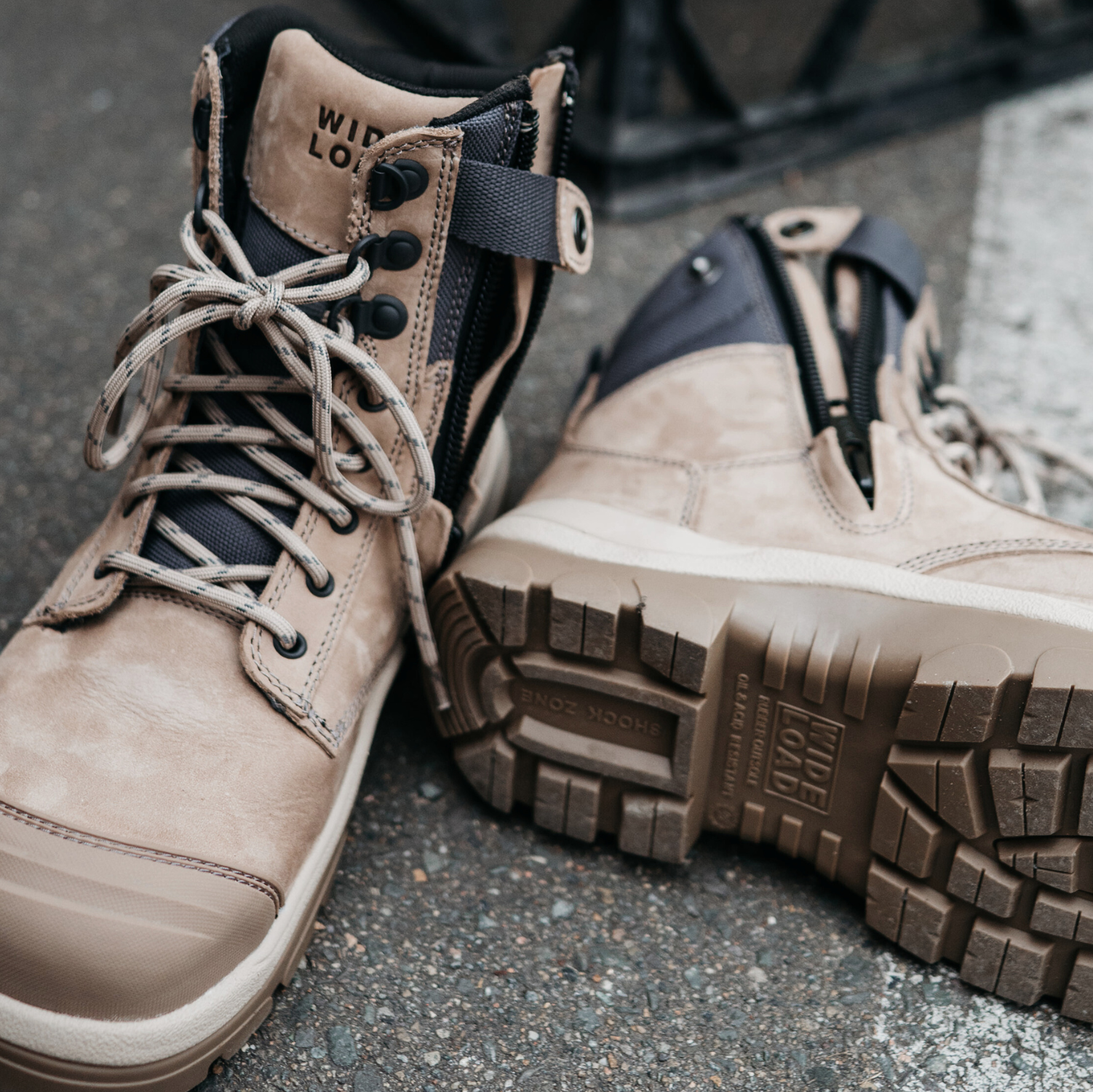 890SZ 8inch Steel Toe Work Boot - Stone – Wide Load Footwear 890SZ 8inch Steel Toe Work Boot - Stone – Wide Load Footwear