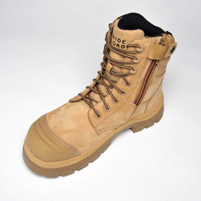 890WZC 8inch Composite Toe Work Boot - Wheat – Wide Load Footwear