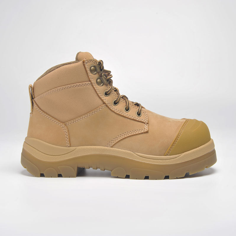 690WL 6inch Steel Toe Lace Up Work Boot - Wheat