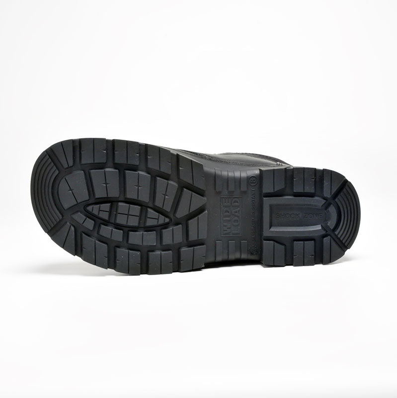 690BL 6inch Steel Toe Lace Up Work Boot - Black