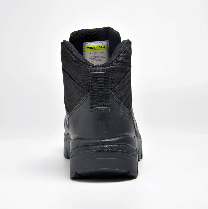 690BL 6inch Steel Toe Lace Up Work Boot - Black