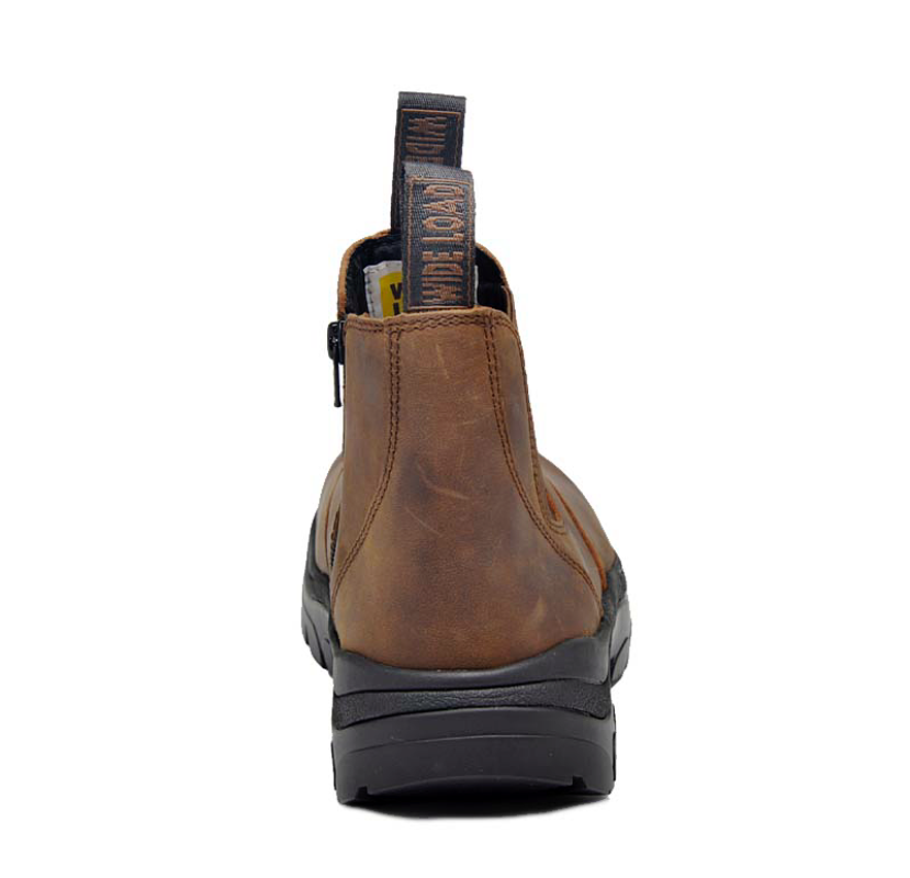 390CZN Zip Pull on Boots - Brown