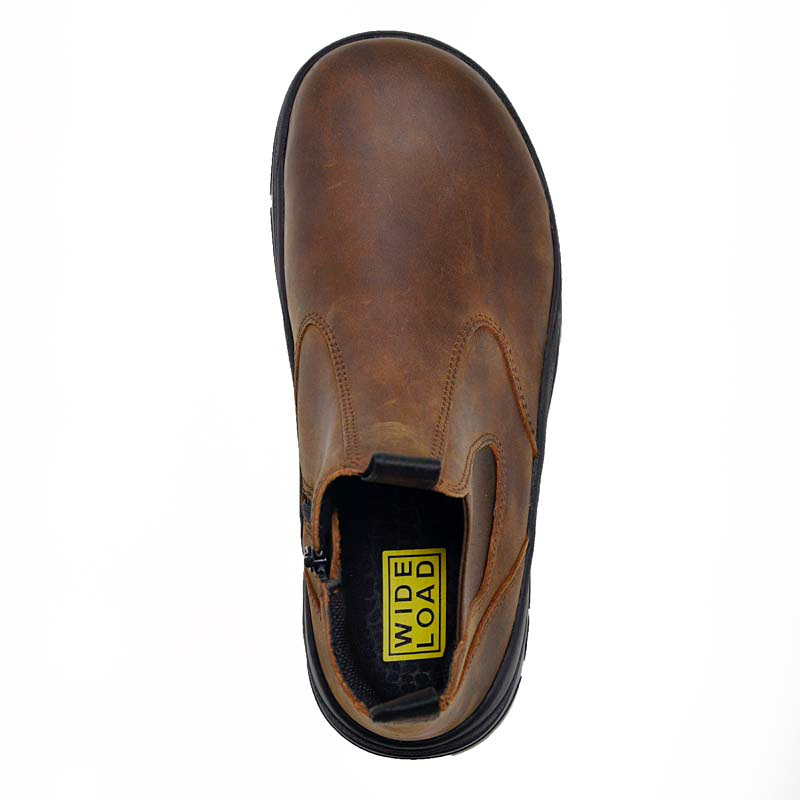 390CZN Zip Pull on Boots - Brown