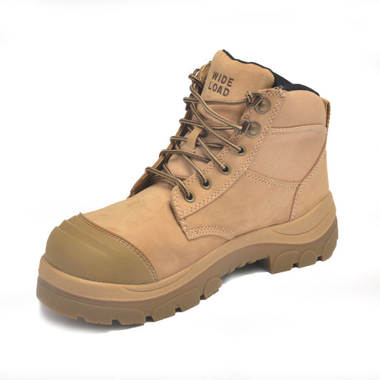 690WL 6inch Steel Toe Lace Up Work Boot - Wheat