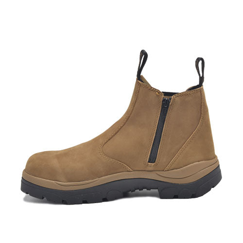 390TZN Zip Pull on Boots - Taupe