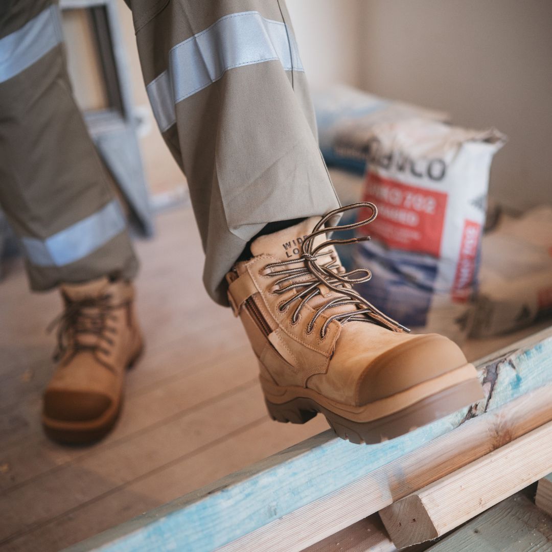 チャーリー　　ダブルベージュ 690WZC 6inch Composite Toe Work Boot - Wheat – Wide Load Footwear