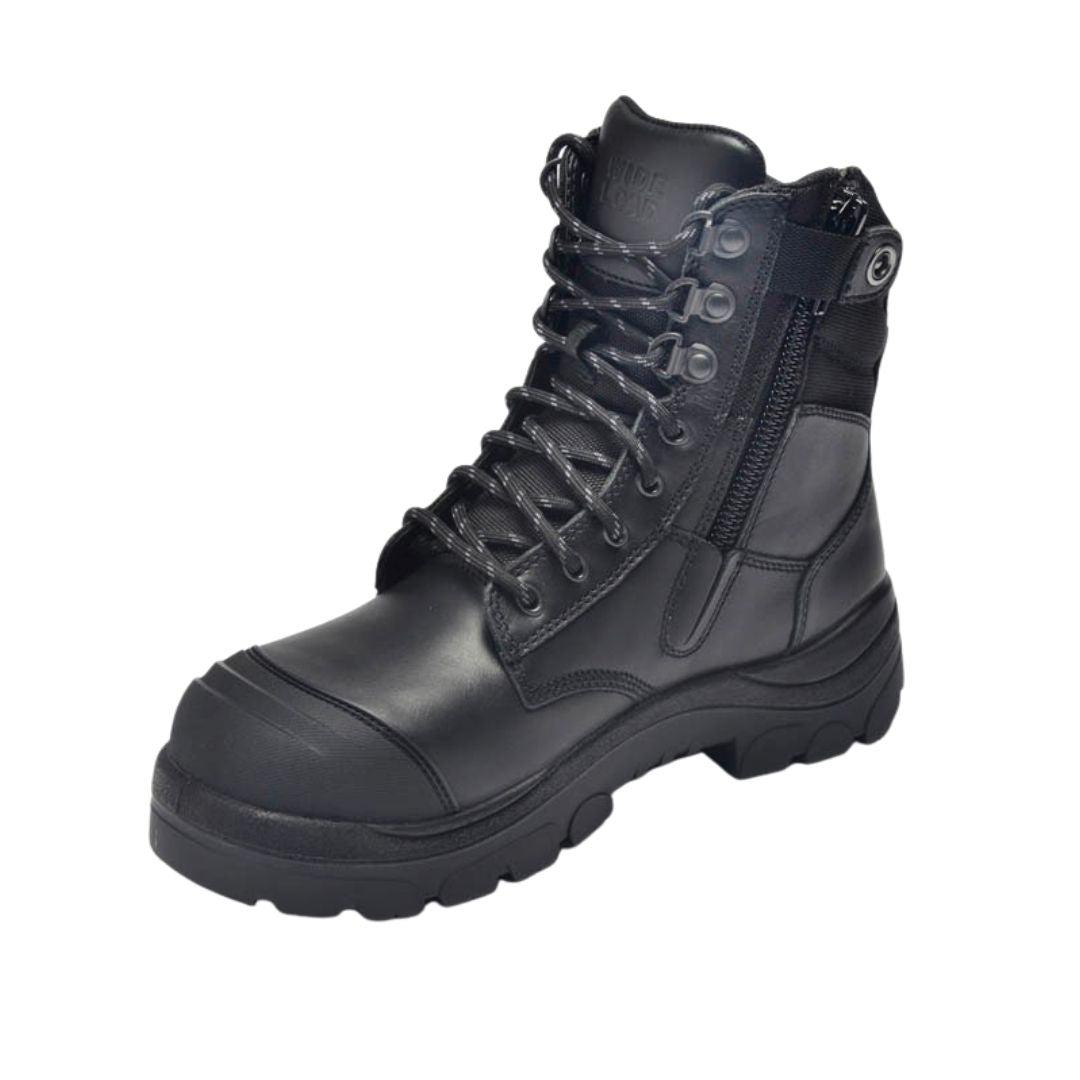 890BZ 8inch Steel Toe Work Boot - Black