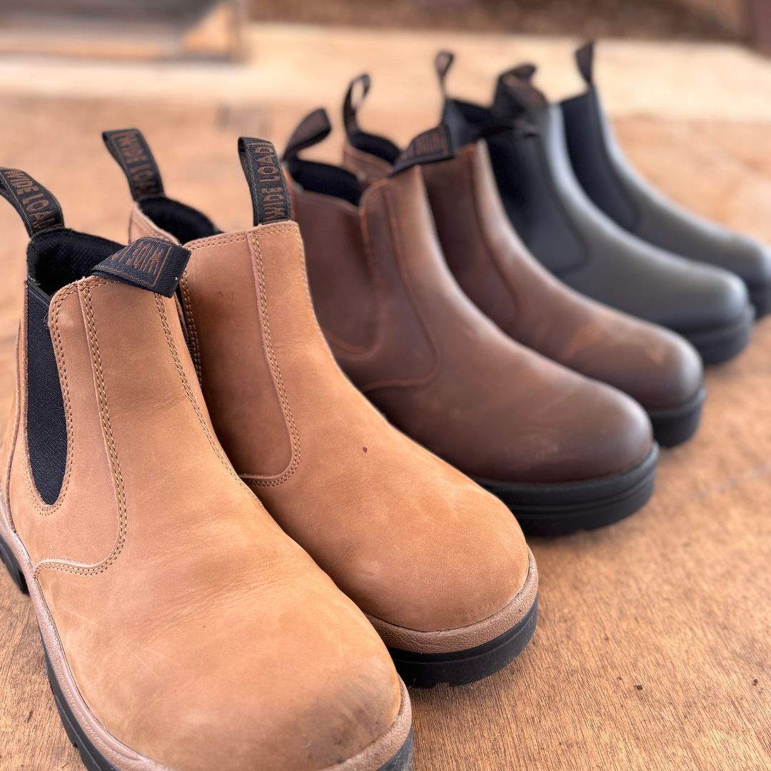 390BZN Zip Pull on Boots - Black