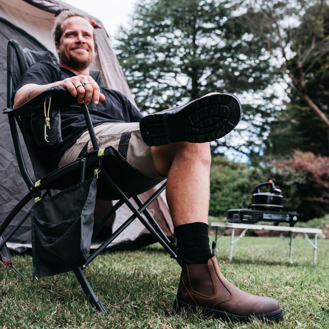 390CZN Zip Pull on Boots - Brown