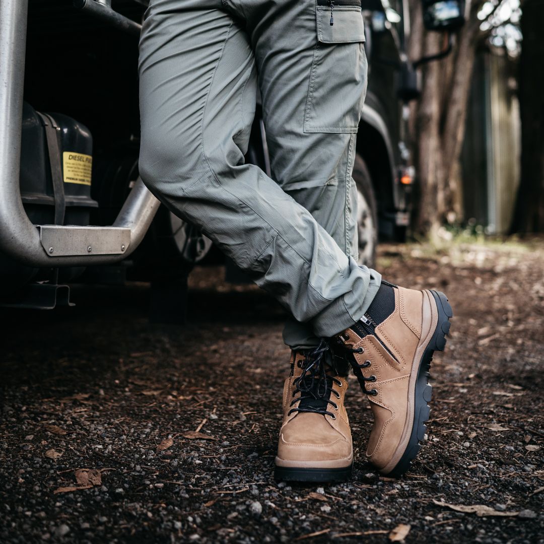 590TZN 6 Inch Boots - Taupe – Wide Load Footwear