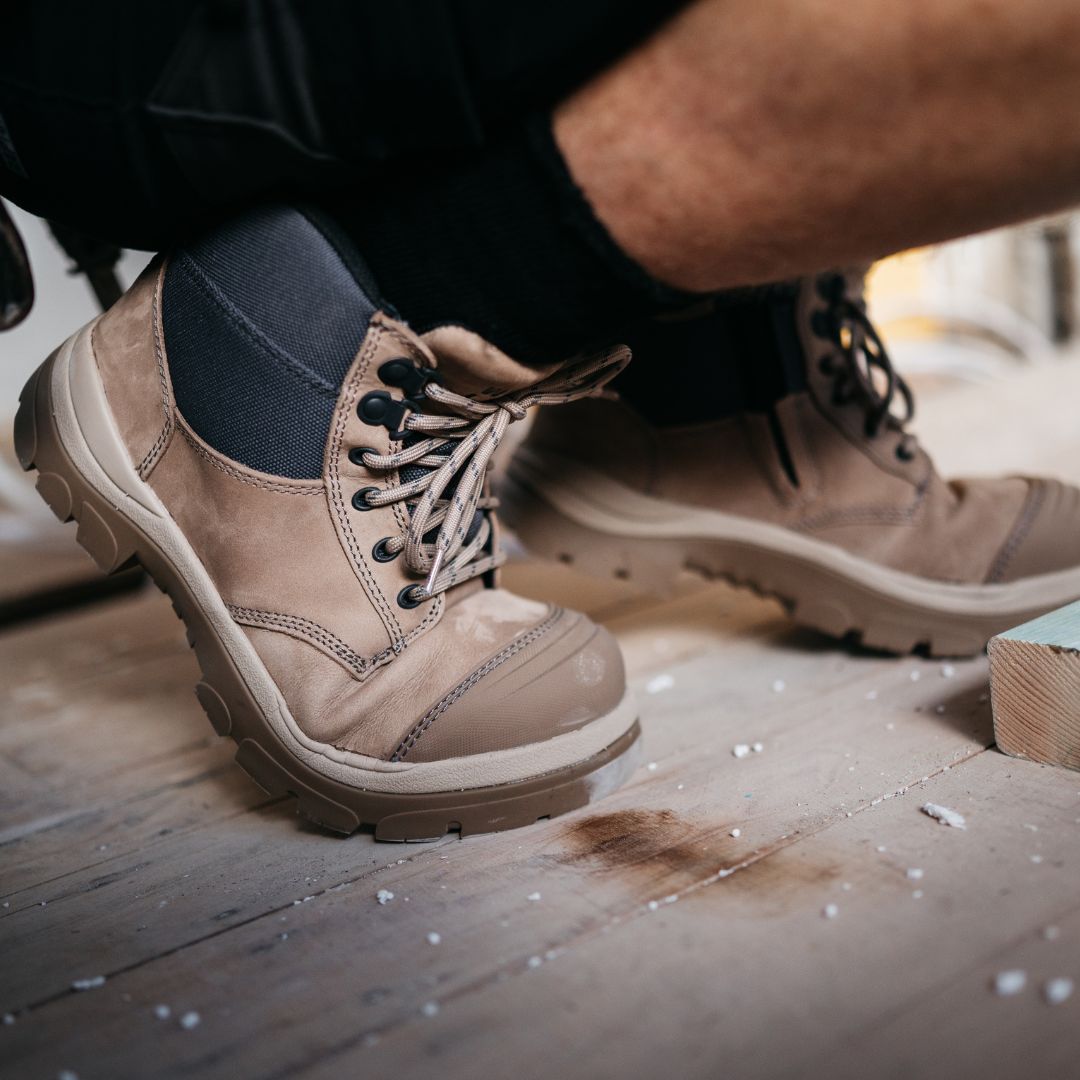 690SZC 6inch Composite Toe Work Boot - Stone – Wide Load Footwear