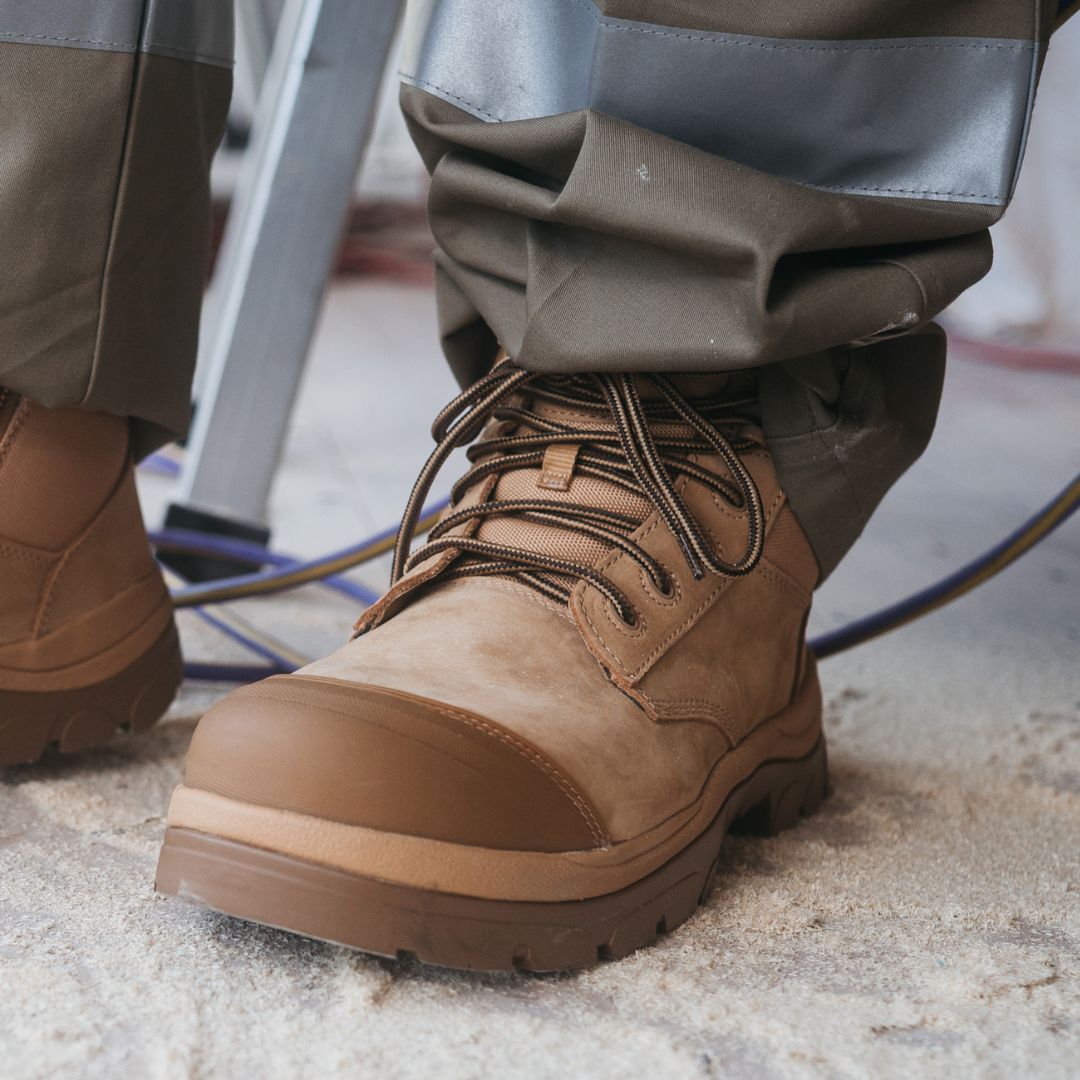 690WL 6inch Steel Toe Lace Up Work Boot - Wheat