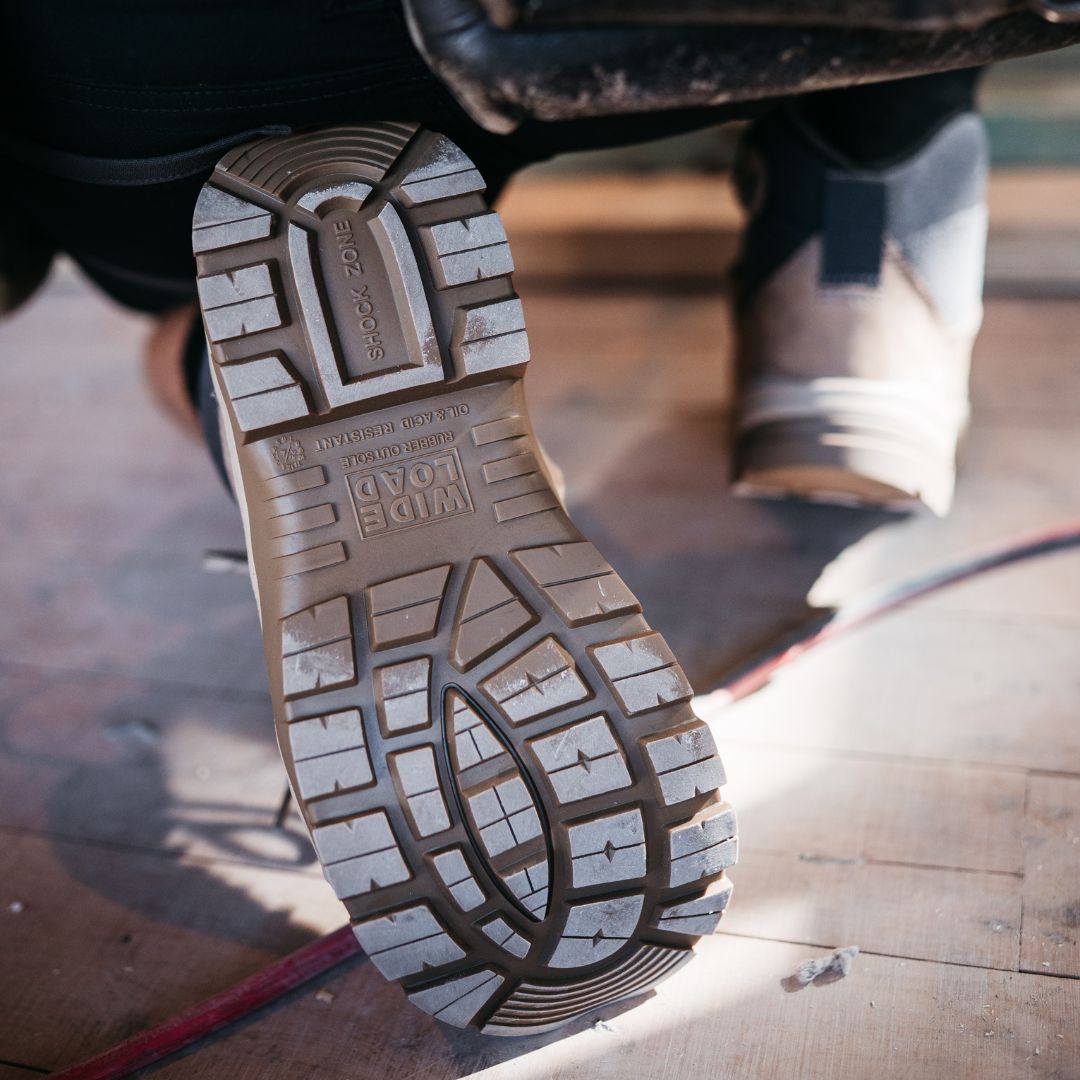 690SZC 6inch Composite Toe Work Boot - Stone – Wide Load Footwear