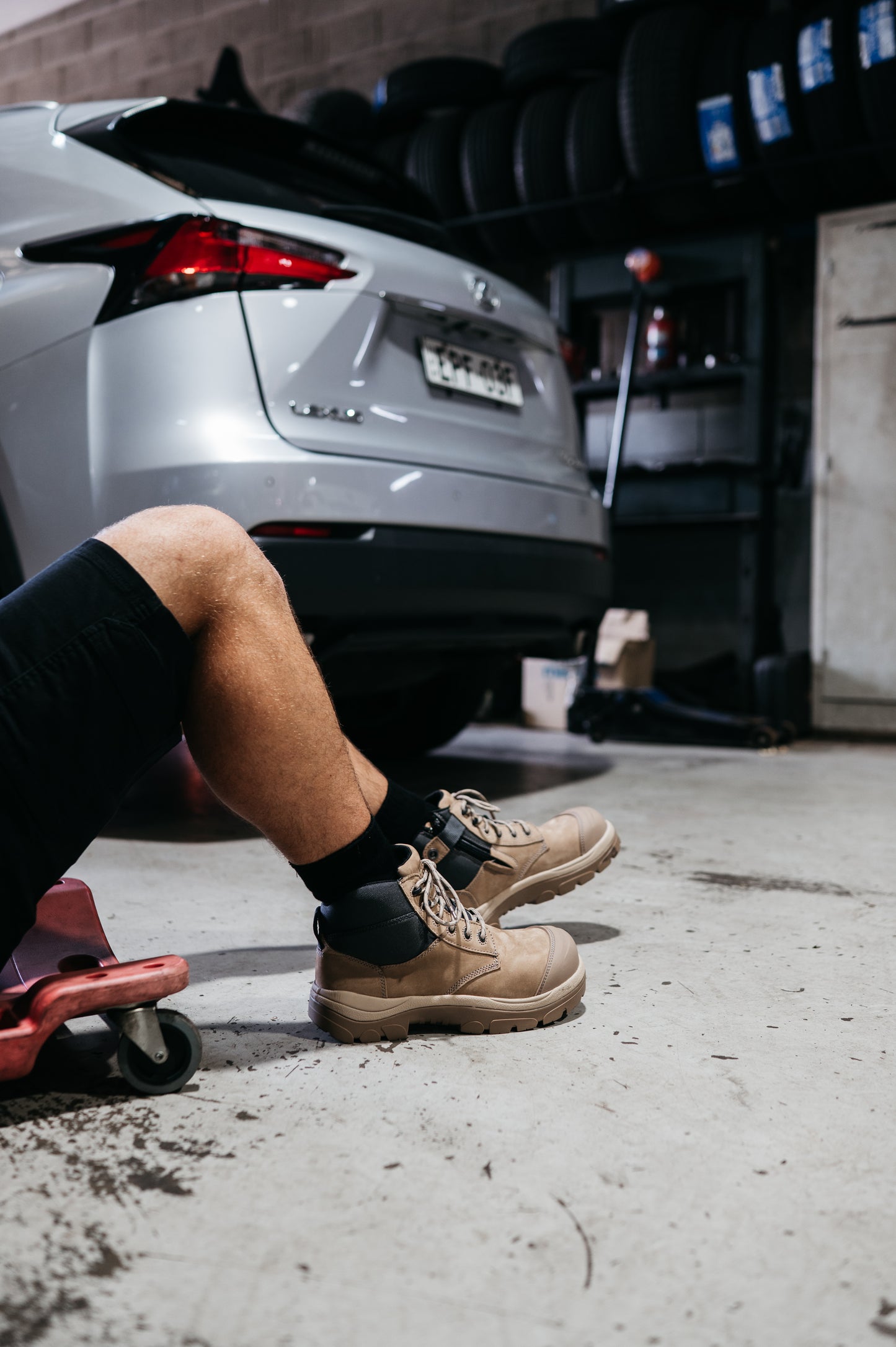 690SZC 6inch Composite Toe Work Boot - Stone