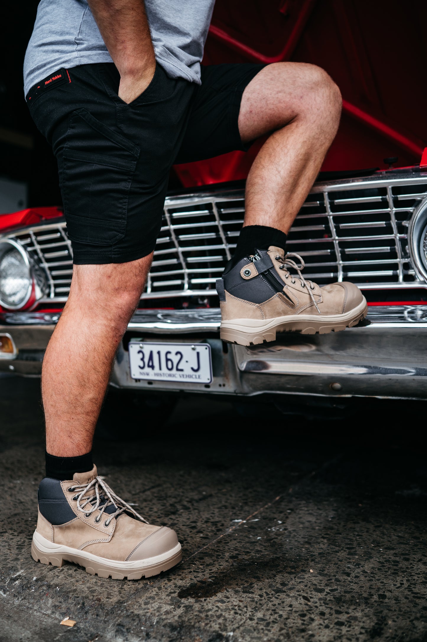 690SZC 6inch Composite Toe Work Boot - Stone